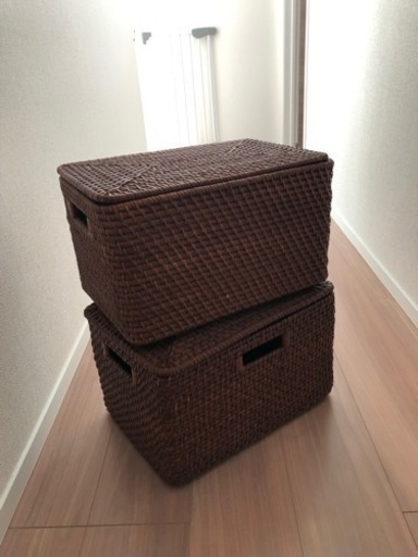 収納BOX（ダークブラウン）