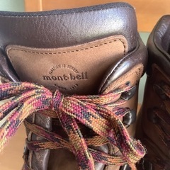中古　ブーツ　モンベル　茶色の画像