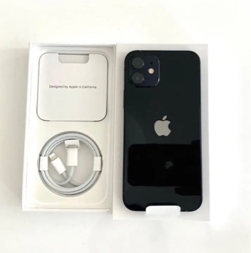 【新品未使用】Apple iPhone12 64GB ブラック SIMロック解除