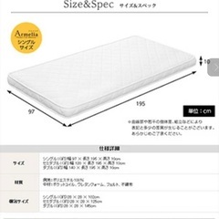 ★本日お値下げしました★新品★ポケットコイルマットレス★2枚あり...