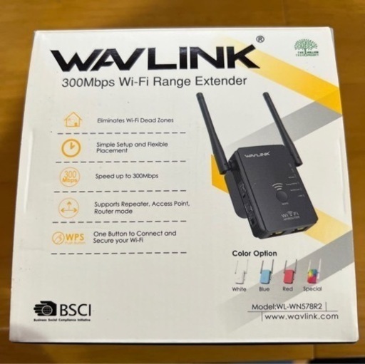 無線LAN中継機 WAVLINK 300Mbps WL-WN578R2