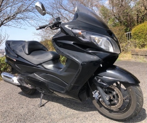 売れました！ 動画有り SUZUKI スカイウェイブ250 S ブラック USBポート付き ビッグスクーター
