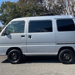 平成15年 サンバーバン VB TV2 シルバー 4WD MT AC 走行19.6万キロ 車検4年9月!!の画像