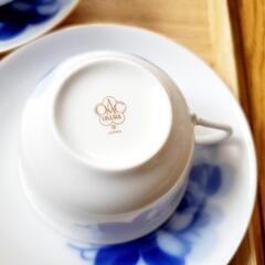 【新品】大倉陶園　ティー.コーヒーカップペアセットの画像