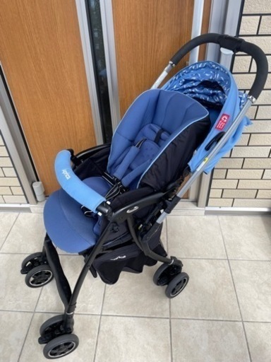 アップリカAprica  LUXUNA ラクーナ　ベビーカーA型　レインカバー付き