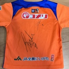 子供用　アルビレックス新潟ユニフォームの画像