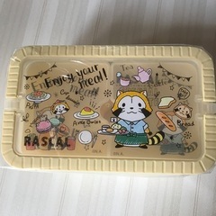 持ち手付き　2段ランチボックス（イエロー）の画像