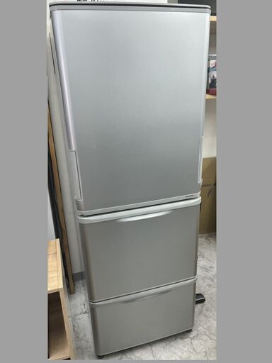 シャープ 350L　冷蔵庫　SJ-W351E-S　E096