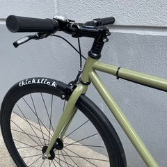 【送料込み】FUJI ピストバイク DECLARATION XS 49サイズ Fuji Declaration ほぼ新品 カーキ 49サイズ(XS) シングルスピード