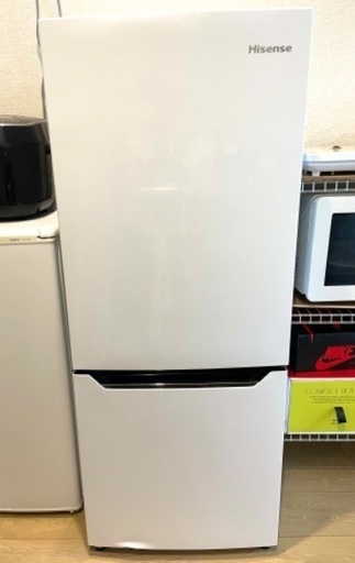 【Hisense】冷蔵庫 150L ホワイト ひとり〜2人暮らし