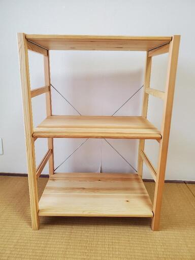 パイン材ユニットシェルフ・５８ｃｍ幅・小　無印良品