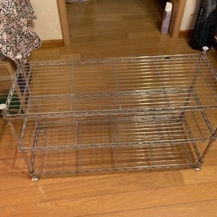 【差し上げます！】スチールラック　3段
