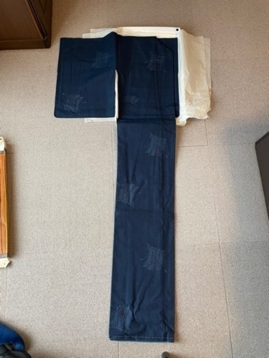 特選　結城紬　着物　未使用