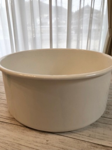 野田琺瑯 新丸型洗い桶 ノダホーロー Noda Horo 野田ホーロー 台所用品 シンプル レトロ シンク 野菜 食器洗い 洗い物 日本製