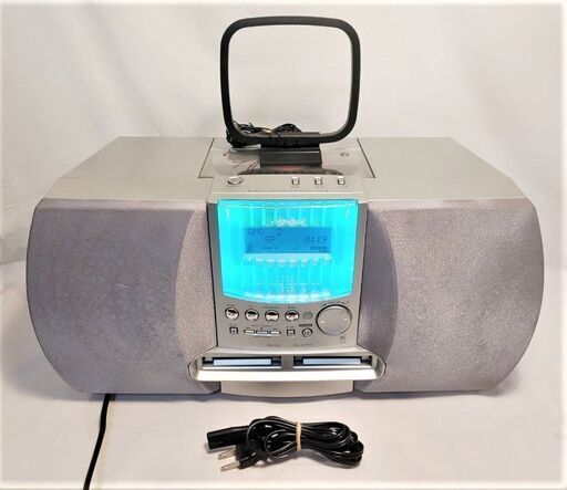 ビクター NS-X77WMD ダブルMD CDラジカセ 電源 アンテナ付 動作品