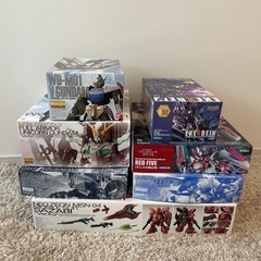 【未組立品】プラモデル7点セット　ガンダム・スーパーロボット大戦...