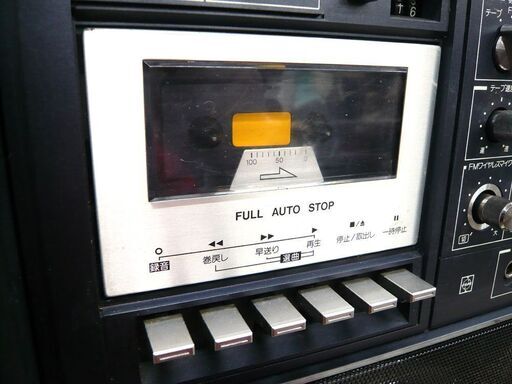 レトロ ナショナル ラジカセ RX-A11 電源コード付 FM AM カセット マイク 中古 苫小牧西店