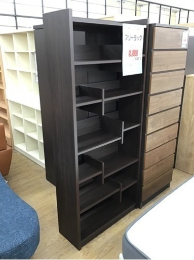 KO-82【ご来店頂ける方限定】フリーラック　ブラウン