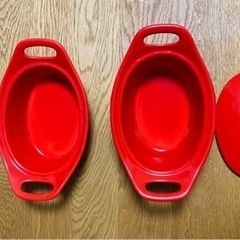 used マイヤー セラミックポットセット レッド 700ml6...