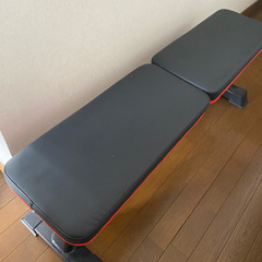 （取引終了）トレーニングベンチ、ダンベル、バーベル