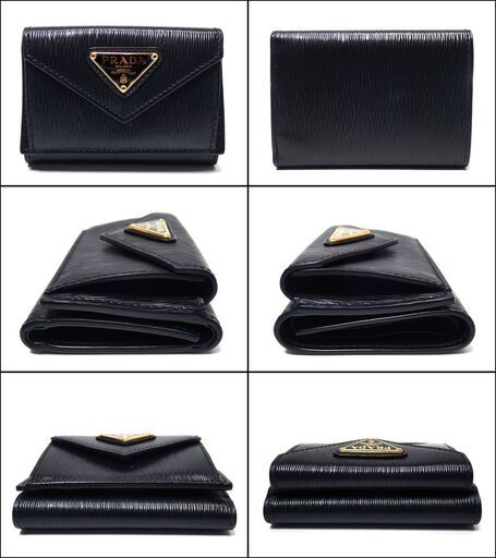 AA732 プラダ PRADA 三つ折り 財布 小銭入れ お札入れ