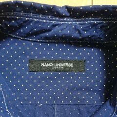 ナノ・ユニバース ドット柄シャツの画像