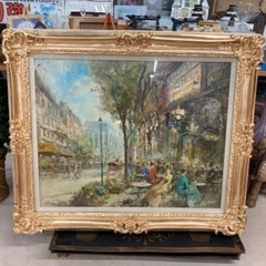 【 m.passoni 絵画 / W.95  H.80cm 美品 】