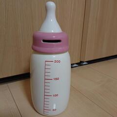 【哺乳瓶の貯金箱】赤ちゃん貯金等にの画像