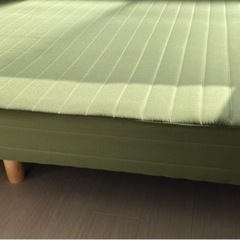 決まりました【モダンデコ】脚付きマットレスダブルベッド
