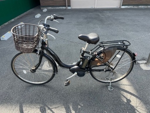 配達中　ヤマハ電動自転車26インチ