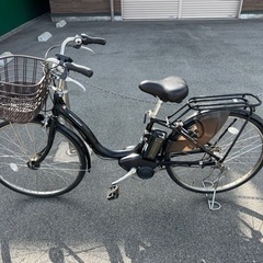 配達中　ヤマハ電動自転車26インチ