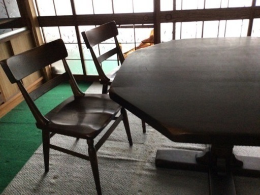 【取引中】飛騨の家具　柏木工　八角テーブル　飛騨家具　アンティーク家具