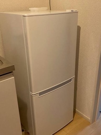 近ければお届けします 106L 直冷式2ドア冷蔵庫 Nグラシア WH