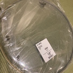 未使用　新品　REMO  ドラムヘッド　 18インチ　クリア-エ...