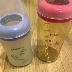 哺乳瓶　2本　ピジョン　母乳実感の画像