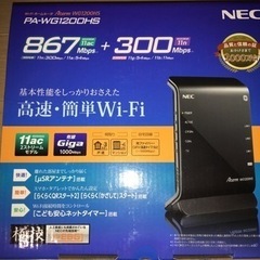ホームルーター 無線ルーター Aterm WG1200HS
