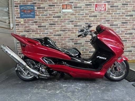 超極上美車♪高額パーツ多数！ロンホイメッキフルカスタム♪】  ヤマハ マジェスティ250Ｃ SG03J 【動画有】 検）ビッグスクーター