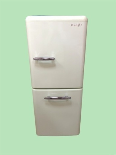 ◇e angle   エディオン　冷蔵庫　パステルグリーン　149L   大容量冷凍庫！