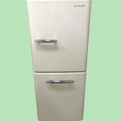 ◇e angle   エディオン　冷蔵庫　パステルグリーン　149L   大容量冷凍庫！　