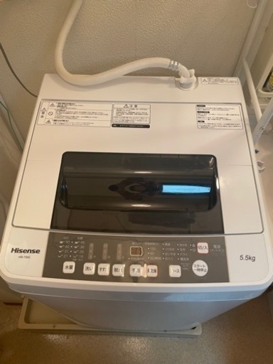 洗濯機　5.5kg Hisense 【自宅まで引き取り可能な方】
