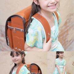 【新品】女の子ランドセル ベーシックガール  6年保証 全国送料無料 スクールバック 小学生通学カバン おまけ付き キャメルの画像