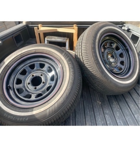 ブラックスチール×ホワイトリボン15× 7J+20位114.3-5H19年バリ山