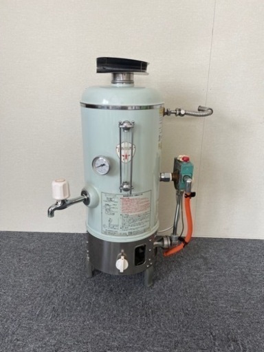 HOSOYAMA 細山熱器 貯蔵湯沸器 DST-特号 10L LPガス用 レトログリーン 中古品