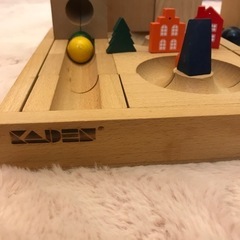 木のおもちゃ　立体パズル　ボール迷路の画像