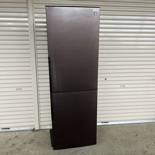 SHARP 冷凍冷蔵庫 SJ-PD31E-T ブラウン系 2019年 定格内容積310L 幅560mm 片開き2ドア プラズマクラスター 質量57kg