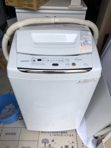 【取引決定】4.2Kg 洗濯機　東芝　白色　2013年製 AW-42ML