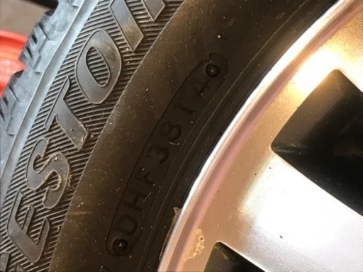 【中古】SUZUKI &ブリジストン スタッドレスタイヤ 155/65R14 75Q