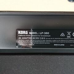 電子ピアノ KORG コルグ LP-380BK 2019製 動作品の画像