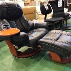 【愛品館八千代店】本革　パーソナルチェア　ボルドー