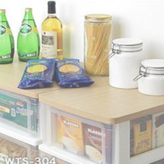 【収納ケース】ウッドトップチェスト 3段【ゼロ円】でお譲りします。の画像